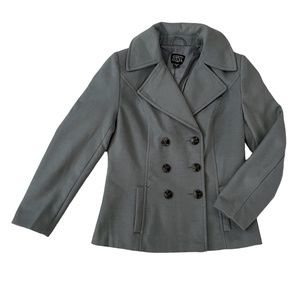 Simply Styled by Sears Gray Pea Coat Medium